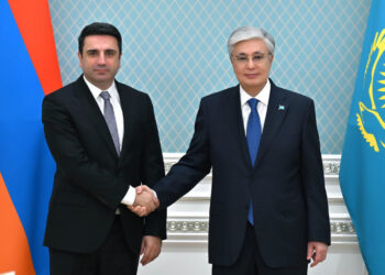 Ալեն Սիմոնյանն ու Ղազախստանի նախագահը քննարկել են տարածաշրջանային զարգացումներին վերաբերող հարցեր