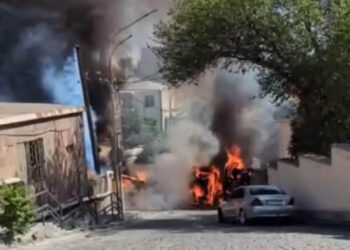 Բետոնախառնիչը հետընթացով բախվել է գազատար խողովակին և սյանը. մանրամասներ՝ հրդեհ- պայթյունից