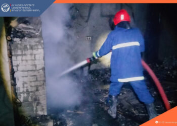 Հրդեհ՝ Մերձավան գյուղում