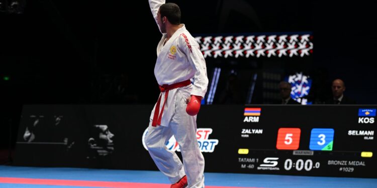 Յուրա Զալյանը կարատեի Եվրոպայի առաջնության բրոնզե մեդալակիր