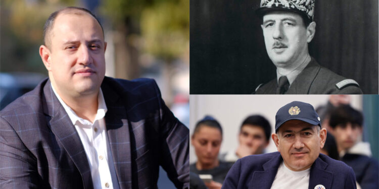 «1940-ականների Ֆրանսիան չի խայտառակվել, որովհետև կապիտուլացված Ֆրանսիայում գտնվել է գեներալ դը Գոլ, ով չի համակերպվել Հիտլերի վեցնոցը դառնալու մտքի հետ». Միհրան Հակոբյան