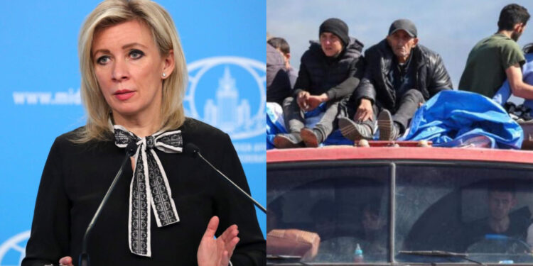 «ԼՂ-ից տեղահանվածների հետ կապված մարդասիրական հարցը գտնվում է ռուսական կողմի ուշադրության կենտրոնում, առաջիկայում նախատեսվում է խոշոր մարդասիրական ակցիա». Զախարովա