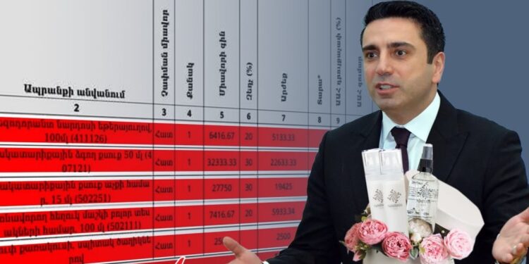 Ալեն Սիմոնյանը բյուջեի հաշվին կոսմետիկա և երիտասարդացնող քսուքներ է ձեռք բերել․ «Ժողովուրդ»