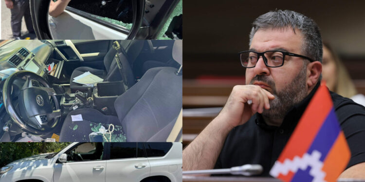 Կոտրել են  ԱԺ պատգամավոր Գառնիկ Դանիելյանի ավտոմեքենայի դիմապակին ու հայելիները