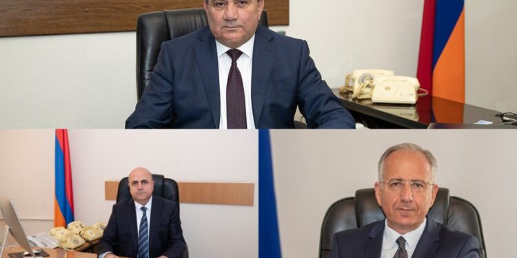 Արամ Հակոբյանը, Եսայի Մկրտչյանն ու Սամվել Հայրապետյանը վերանշանակվել են ԱԱԾ տնօրենի տեղակալի պաշտոնում