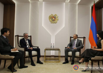 ԱԽ քարտուղարն ու Շվեդիայի դեսպանը քննարկել են երկկողմ հետաքրքրություն ներկայացնող հարցեր