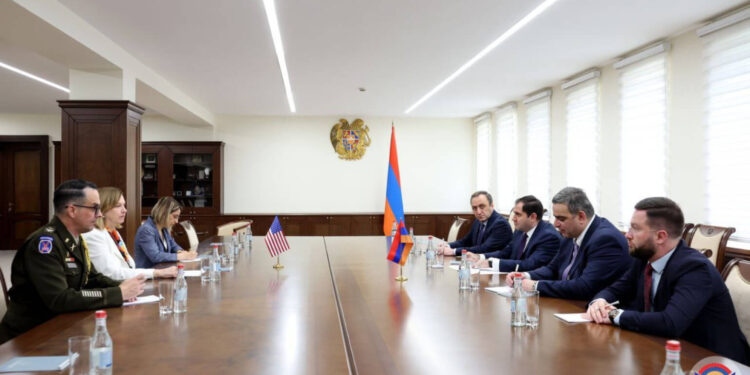 Պապիկյանն ընդունել է ԱՄՆ արտակարգ և լիազոր դեսպանին ու պաշտպանության հարցերով նորանշանակ կցորդ, գնդապետ Մեթյու Քրոուին