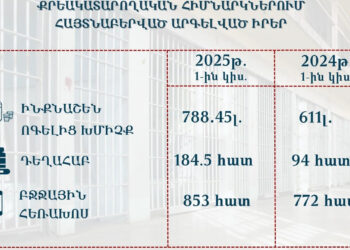 2025-ի առաջին կիսամյակում ՔԿՀ-ներում ավելացել է հայտնաբերված արգելված իրերի քանակը