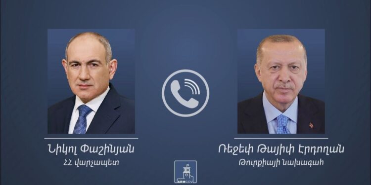 Տեղի է ունեցել Նիկոլ Փաշինյանի եւ Ռեջեփ Թայիփ Էրդողանի հեռախոսազրույցը