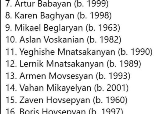 Ռուբեն Վարդանյանի և Արցախի առաջնորդների անունները Թրամփի ցուցակից դու՞րս են մնացել