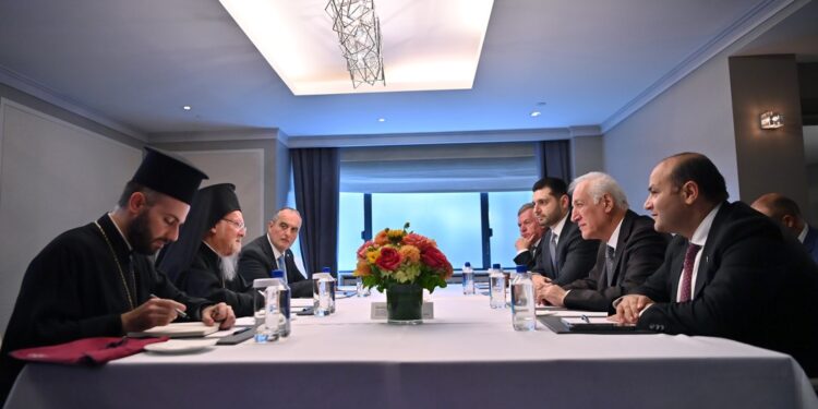 Վահագն Խաչատուրյանը հանդիպել է Կոստանդնուպոլսի էկումենիկ պատրիարք Բարդուղիմեոս Առաջինի հետ