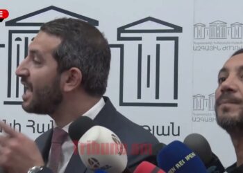 Ռուբինյանի վեճը լրագրողի հետ. ասեք՝ շեֆ, ինչի՞ չտարար թիկնապահիդ, որ մարդուն անդազահան չանի. տեսանյութ