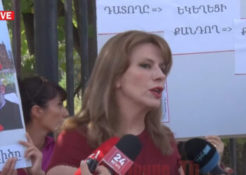 Նիկոլի լրտեսը գալիս է մոտիկ, նստացույց ենք անելու. ցուցարար. տեսանյութ