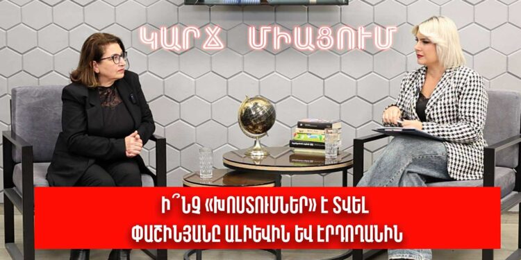 Ի՞նչ «խոստումներ» է տվել Փաշինյանը Ալիևին և Էրդողանին. Արմենուհի Կյուրեղյան