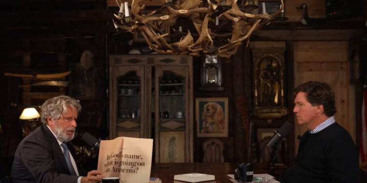 Ռոբերտ Ամստերդամը Թաքեր Կարլսոնին պատմել է Սամվել Կարապետյանի ապօրինի կալանավորման և իշխանությունների կողմից Եկեղեցու դեմ իրականացվող hարձակումների մասին. տեսանյութ