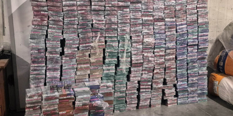 Կանխվել է ՀՀ պետական սահմանով մաքսային հսկողությունից թաքցված խոշոր չափերի տաքացվող ծխախոտի արտահանման փորձը