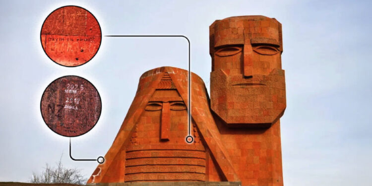 Արցախի «Մենք ենք մեր սարեր» հուշարձանը վшնդալիզմի է ենթարկվել