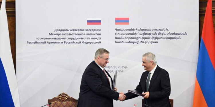 Ստորագրվել է ՀՀ–ՌԴ տնտեսական համագործակցության միջկառավարական հանձնաժողովի 24-րդ նիստի արձանագրությունը