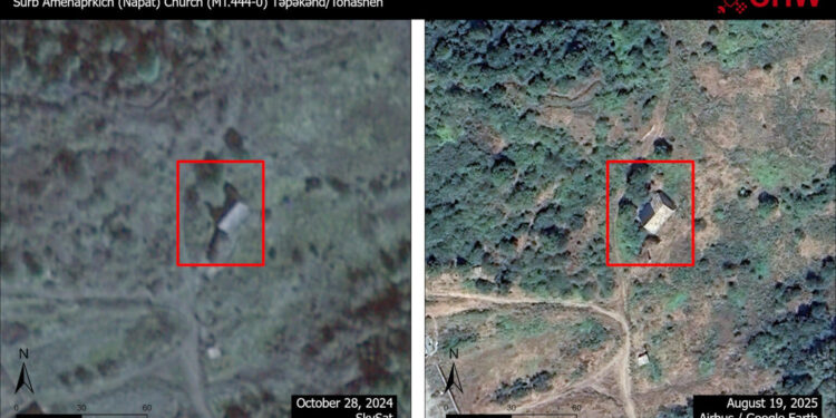 Ադրբեջանցիները վնաuել են Արցախում գտնվող 17-րդ դարի Սուրբ Ամենափրկիչ Վանքը