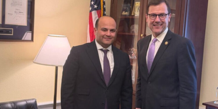 Նարեկ Մկրտչյանն ԱՄՆ կոնգրեսականի հետ քննարկել է ՀՀ-ԱՄՆ հարաբերությունների ներկայիս օրակարգը