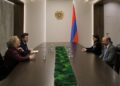 ԱԽ քարտուղար Արմեն Գրիգորյանը ընդունել է Մեծ Բրիտանիայի դեսպան Ալեքսանդրա Քոուլին