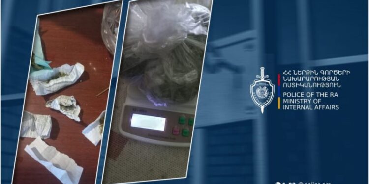 Ծիածան գյուղում հայտնաբերվել է 169 գրամ մարիխուանա․ 56-ամյա տղամարդը ձերբակալվել է
