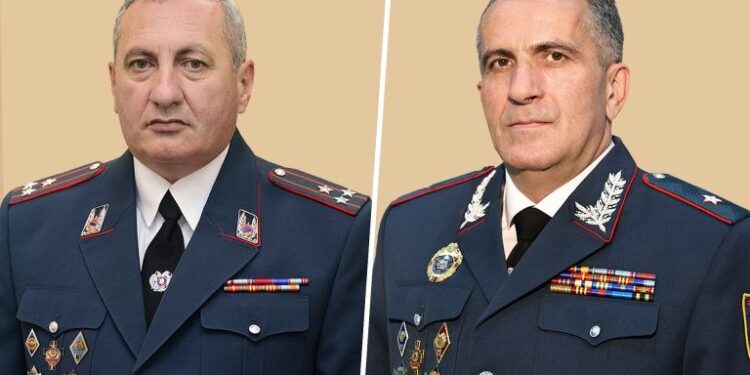 Նիկոլ Փաշինյանի որոշմամբ՝ նշանակումներ ոստիկանության և Փրկարար ծառայության ղեկավար պաշտոններում