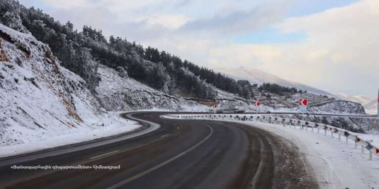 ՀՀ ավտոճանապարհների վիճակը՝ հունվարի 21-ի ժամը 16:30-ի դրությամբ