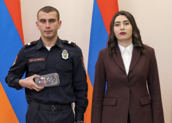 ՆԳ նախարար Արփինե Սարգսյանը պարեկային ծառայության 9 աշխատակցի շնորհել է սպայական կոչումներ