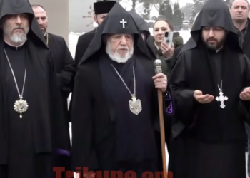 Ամենայն Հայոց կաթողիկոսը` Եռաբլուրում է