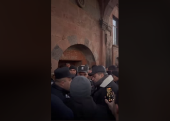 Անեծք և հանցագործություն․ իշխանությունների աջակցությամբ խոչընդոտվել է Սուրբ պատարագը Թալինում