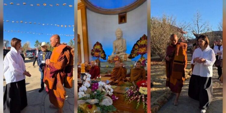Աննա Հակոբյանը հանդիպել է բուդդիստ վանականների հետ