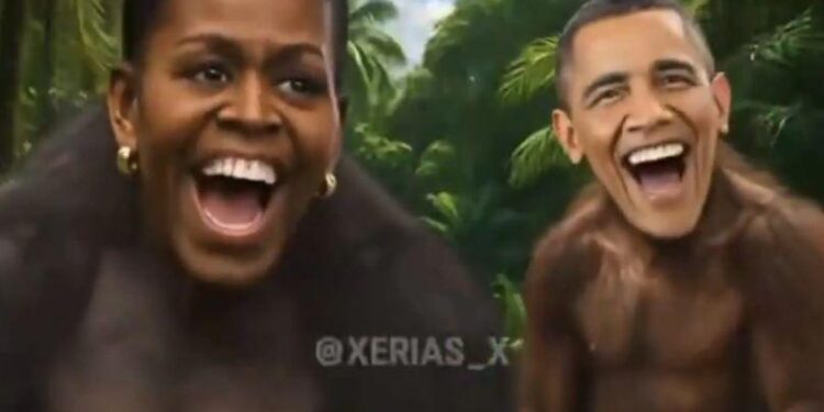 Թրամփը ջնջել է Օբամայի և նրա կնոջ դեմքերով կապիկների տեսանյութը