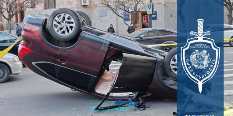 Ինքնավթարի հետևանքով վարորդը տեղափոխվել է բժշկական կենտրոն