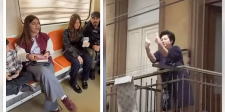 Ալեն Սիմոնյանի՝ միջնամատ ցույց տվող մայրը դասեր է տալիս արցախցուն