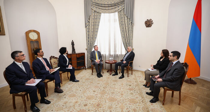 Մհեր Գրիգորյանը հանդիպել է ԱՄՀ հայաստանյան առաքելության ղեկավարի գլխավորած պատվիրակությանը