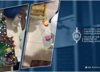 Գյումրիում խանութից հայտնաբերվել է 67 տարա կասկածելի ծագման օղի