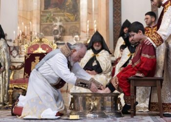 Ամենայն Հայոց Կաթողիկոսի հանդիսապետությամբ Մայր Աթոռում կատարվեց Ոտնլվայի կարգը