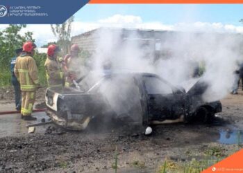 Այրվել է «Lada» մակնիշի ավտոմեքենա