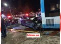 BMW-ն ճզմվել է՝ բախվելով 61 համարի ավտոբուսին. Խայտառակ ավտովթար՝ Իսակովի պողոտայում