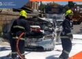 Հրդեհ Ակունքում․ եկեղեցու մոտ ավտոմեքենա է բռնկվել