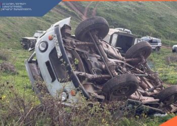 «UAZ» մակնիշի ավտոմեքենան շրջվել է. կա զոհ