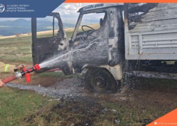 Այրվել է «UAZ» մակնիշի ավտոմեքենա․ տուժածներ չկան
