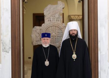 Ամենայն Հայոց Կաթողիկոսն ընդունել է Մոսկվայի Պատրիարքության Արտաքին եկեղեցական կապերի բաժնի նախագահին