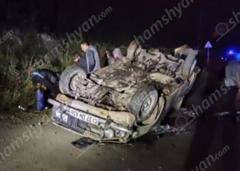 Հանքավանում «ՎԱԶ 2106»-ը գլխիվայր շրջվել է․ վարորդը տեղում մահացել է