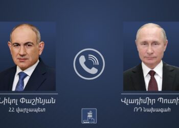 Նիկոլ Փաշինյանը հեռախոսազրույց է ունեցել Վլադիմիր Պուտինի հետ